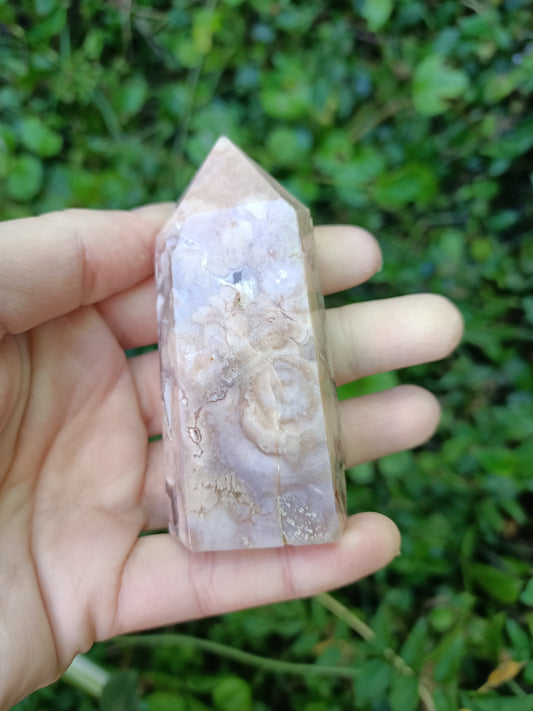 Flower Agate (Pink) Tower # 1