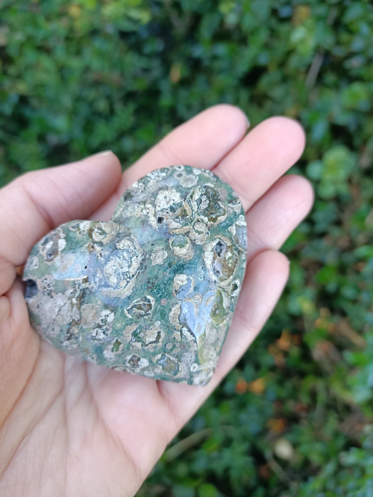 Rainforest Jasper (Green Rhyolite) Heart # 2