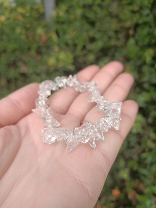 Chip Bracelet - Clear Quartz