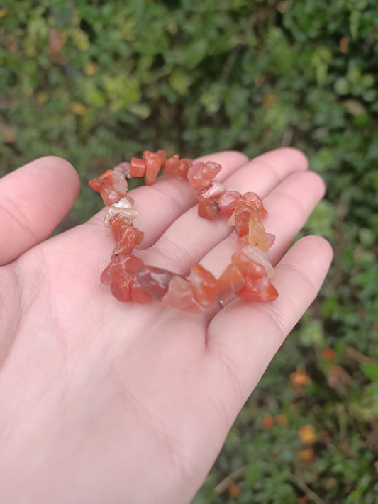 Chip Bracelet - Carnelian