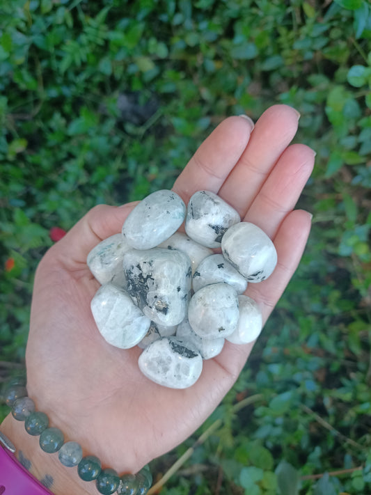 Rainbow Moonstone Tumbled Stones